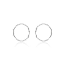 Load image into Gallery viewer, Sterling Silver Plain Sleeper 8mm Earrings
