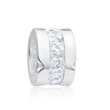 Amadora Sterling Silver Cubic Zirconia All Around Charm