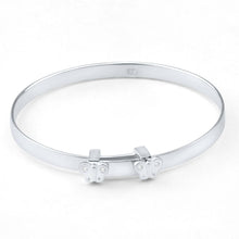 Load image into Gallery viewer, Sterling Silver Baby Butterfly 45mm Bangle