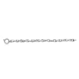 Sterling Silver Fancy Boltring 20cm Bracelet