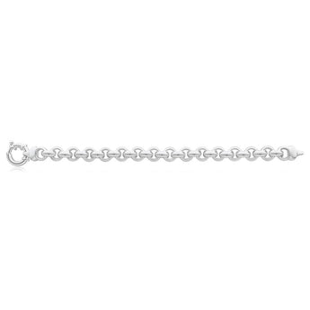 Sterling Silver Belcher Boltring 20cm Bracelet