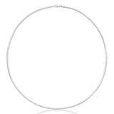 Sterling Silver Omega 2.5mm Necklace 45cm