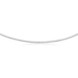 Sterling Silver Omega 2.5mm Necklace 45cm