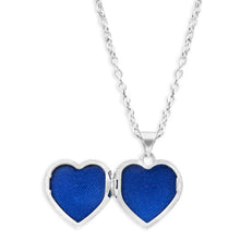 Load image into Gallery viewer, Sterling Silver Love Engraved Heart Locket