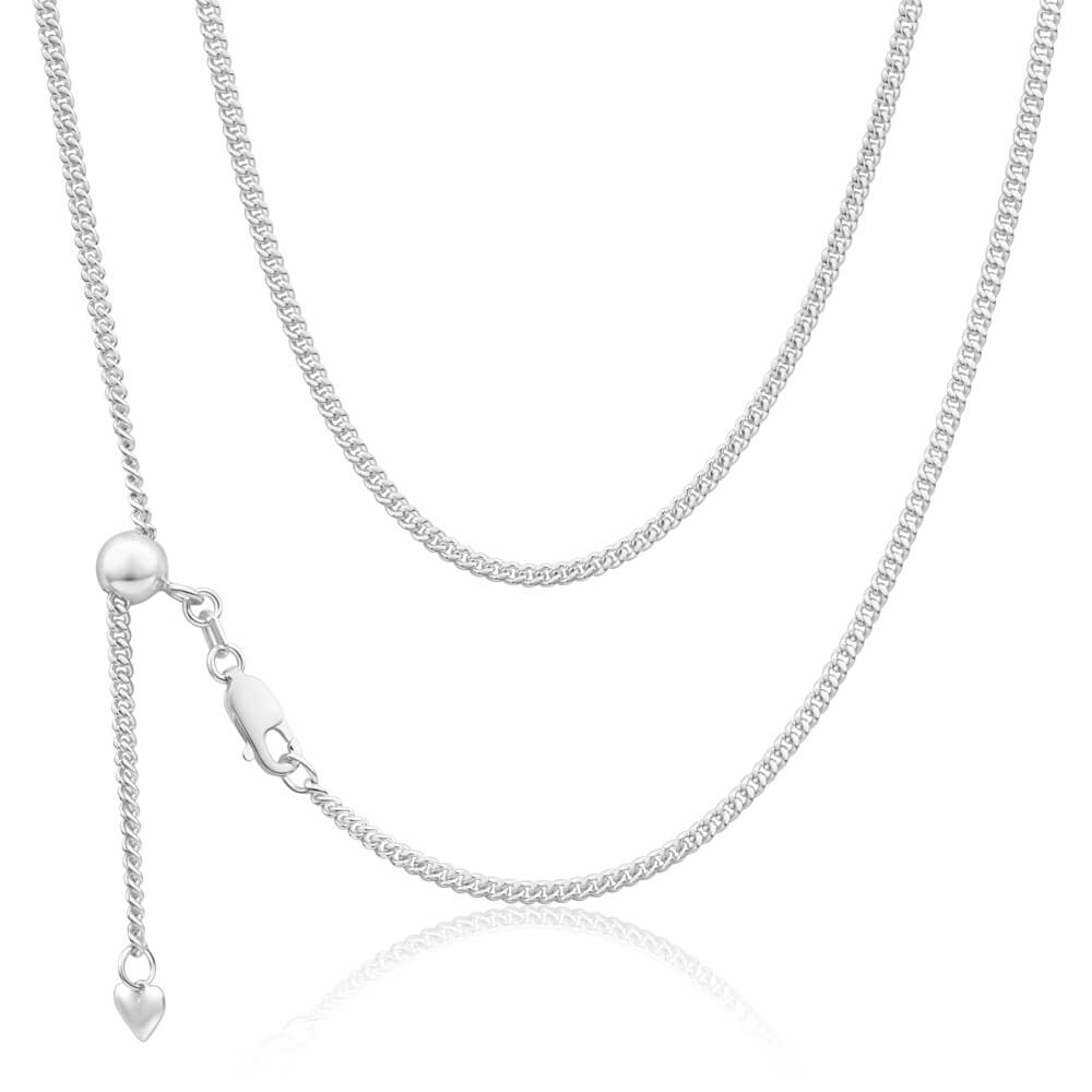 Sterling Silver Curb Extender 50cm Chain Grahams Jewellers sterling-silver-curb-extender-50cm-chain-grahams-jewellers