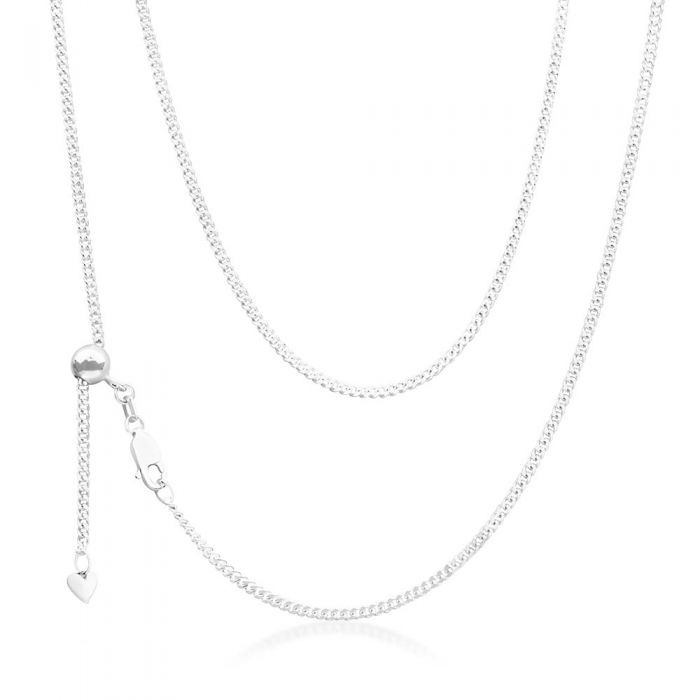 Sterling Silver Curb Extender Chain