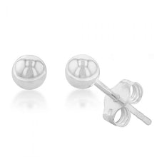 Load image into Gallery viewer, Sterling Silver Stud 4mm Ball Earrings