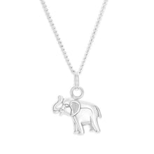 Load image into Gallery viewer, Sterling Silver Oxidised Elephant Pendant