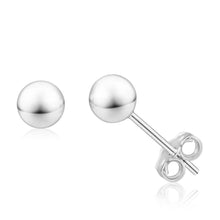 Load image into Gallery viewer, Sterling Silver 5mm Ball Stud Earrings