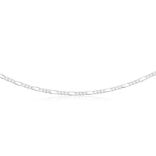 Load image into Gallery viewer, Sterling Silver 50cm Diamond Cut Figaro 1:3 Chain
