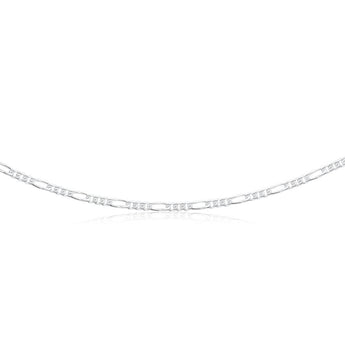 Sterling Silver 50cm Diamond Cut Figaro 1:3 Chain