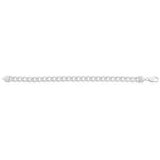Sterling Silver Dicut Heavy Curb 250 Gauge Bracelet 23cm