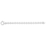Sterling Silver Hollow Belcher Boltring 20cm Bracelet