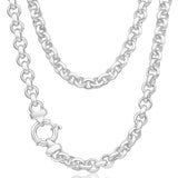 Sterling Silver 50cm Belcher Boltring Chain