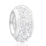 Amadora Sterling Silver White Crystal Spacer