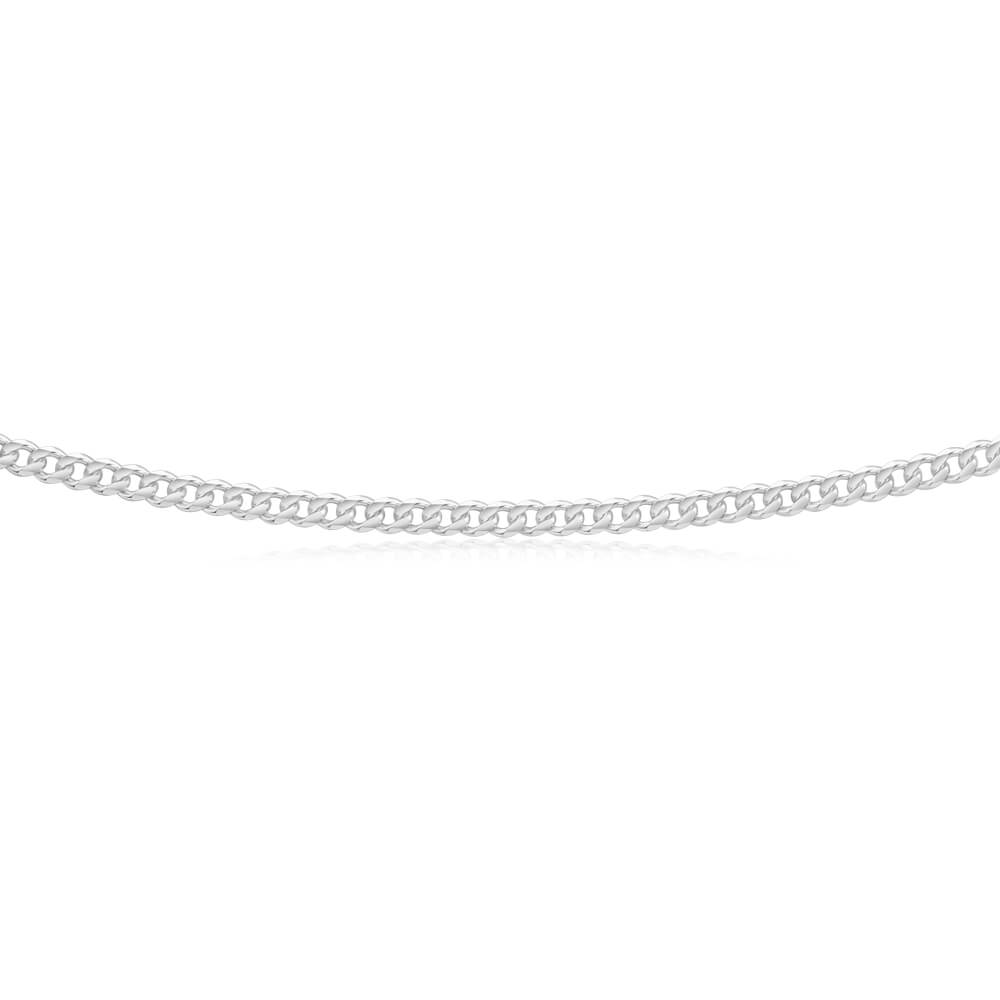 Sterling Silver 100 Gauge Diamond Cut 55cm Curb Chain