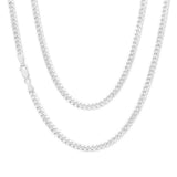 Sterling Silver 100 Gauge Diamond Cut 60cm Curb Chain