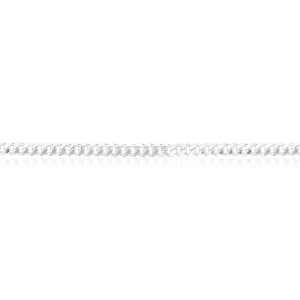 Sterling Silver 100 Gauge Diamond Cut 60cm Curb Chain