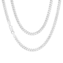 Load image into Gallery viewer, Sterling Silver 120 Gauge Diamond Cut 45cm Curb Chain
