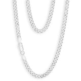 Sterling Silver 120 Gauge Diamond Cut 70cm Curb Chain