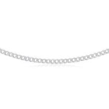 Load image into Gallery viewer, Sterling Silver 150 Gauge Diamond Curb 60cm Curb Chain