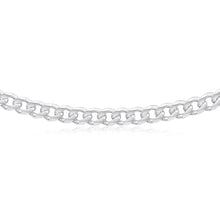 Load image into Gallery viewer, Sterling Silver Dicut Curb Link 220 Gauge Chain 55cm