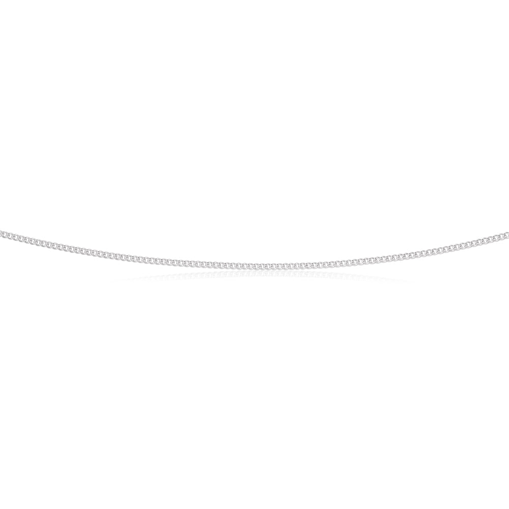 Sterling Silver 45cm 40 Gauge Curb Chain