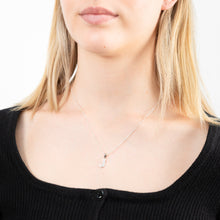 Load image into Gallery viewer, Sterling Silver Cubic Zirconia  Initial &quot;J&quot; Pendant