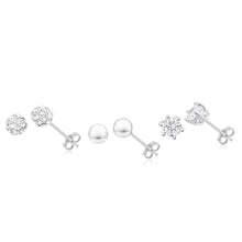 Load image into Gallery viewer, Sterling Silver Crystal + Cubic Zirconia Jewellery Set