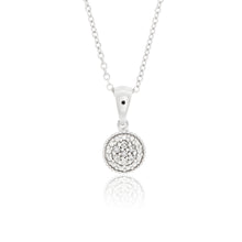 Load image into Gallery viewer, Sterling Silver Glittering Star Diamond Pendant on Chain