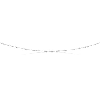 Sterling Silver Dicut Ball 80cm Chain