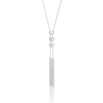 Sterling SilverTassel Heart Adjustable Chain