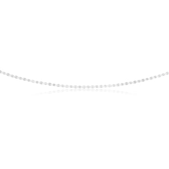 Sterling Silver Fancy Diamond Cut Twist Chain