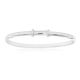 Sterling Silver 3mm x 45mm Expandable Baby Bangle