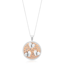 Load image into Gallery viewer, Rose Gold Plated Sterling Silver Fancy Cut Out Heart Pendant