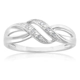 Sterling Silver Diamond Ring