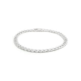 Sterling Silver 150 Gauge Curb Bracelet 21cm