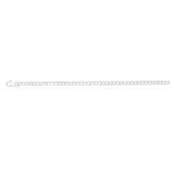Sterling Silver 150 Gauge Curb Bracelet 21cm