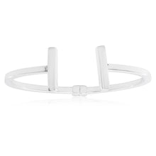 Load image into Gallery viewer, Sterling Silver Plain T-Bar Torque Bangle