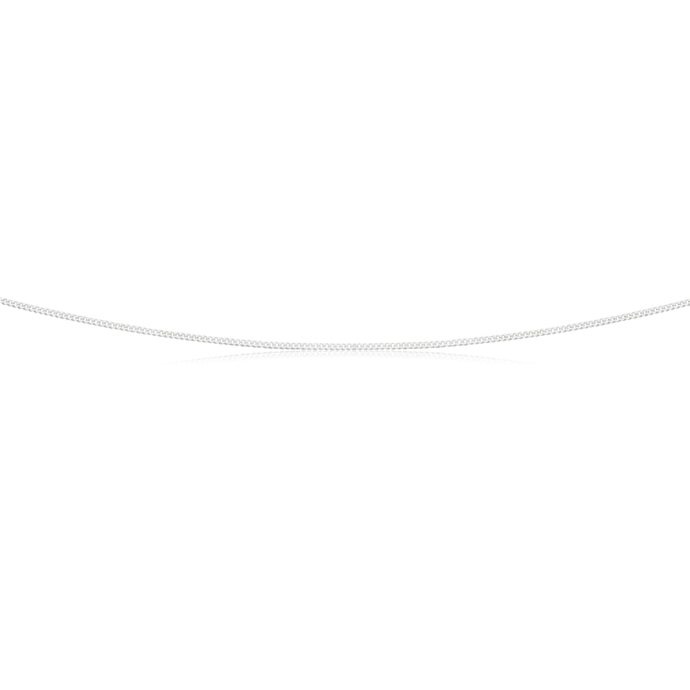 Sterling Silver Curb Chain 30 gauge 45cm