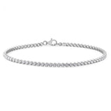Sterling Silver 19cm Zirconia Tennis Bracelet