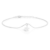 Sterling Silver Stars Charm Anklet 24cm plus 3cm extender