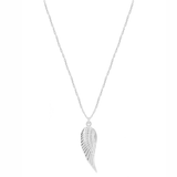 Sterling Silver Angel Wing Pendant with 46cm Sterling Silver Chain