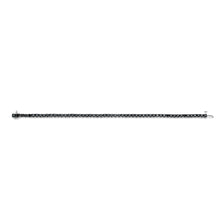 Load image into Gallery viewer, 3.30 Carat Black Diamond 18cm Tennis Bracelet in Sterling Silver