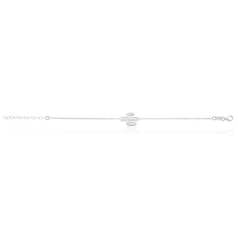 Sterling Silver 21cm Cactus Bracelet