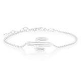 Sterling Silver 21cm Cactus Bracelet