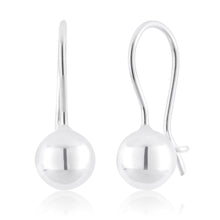 Load image into Gallery viewer, Sterling Silver Euroball Earrings