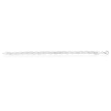 Sterling Silver 19cm Polished Plait Bracelet