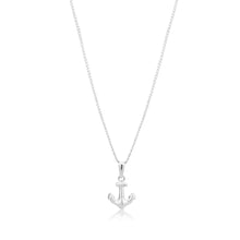 Load image into Gallery viewer, Sterling Silver Small Anchor Pendant