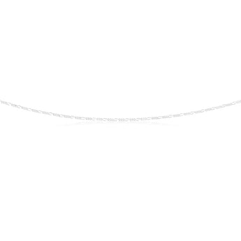 Sterling Silver 45cm Figaro 1:3 Chain